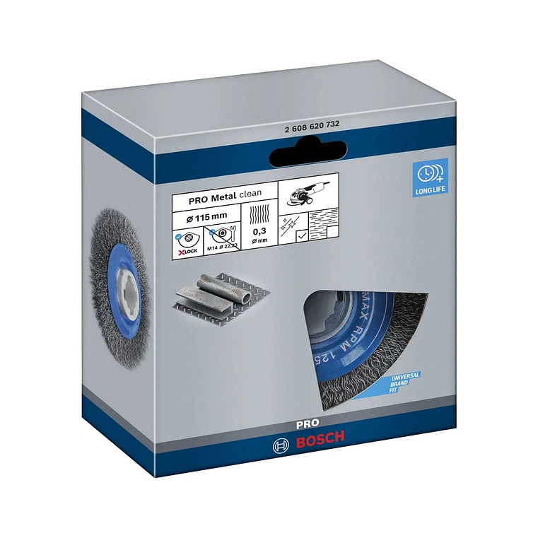 Catrabucha em disco Ø115mm PRO Metal clean BOSCH  3