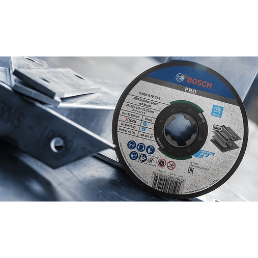 Disco abrasivo colado Ø125mm PRO Stainless Steel and Metal BOSCH 10