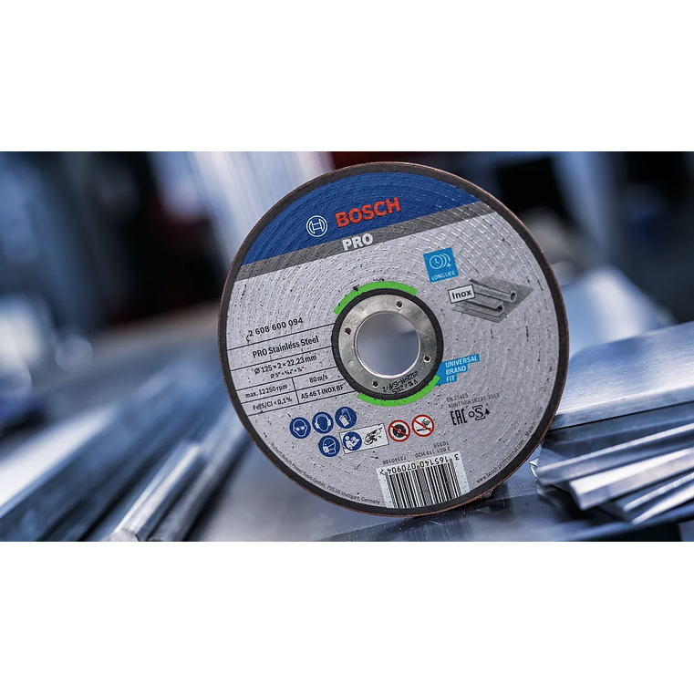 Disco abrasivo colado Ø115mm PRO Stainless Steel BOSCH  8
