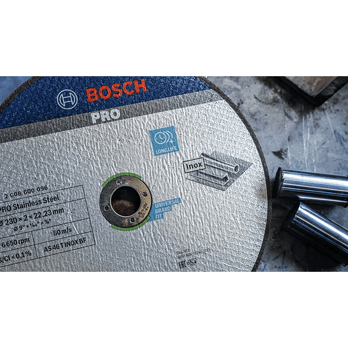 Disco abrasivo colado Ø230mm PRO Stainless Steel BOSCH  6