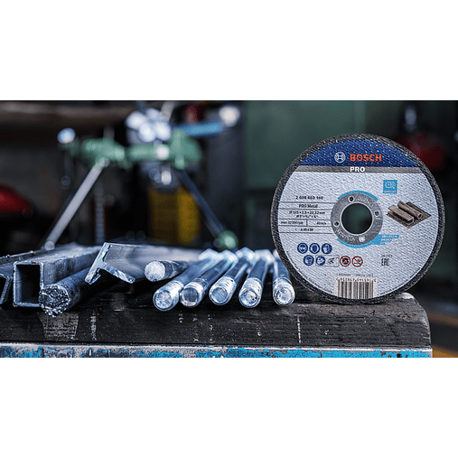Disco abrasivo Ø115mm colado PRO Metal BOSCH 10