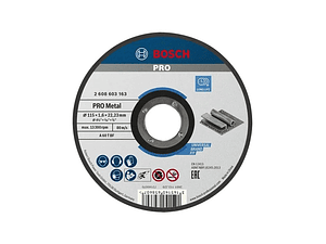 Disco abrasivo Ø115mm colado PRO Metal BOSCH