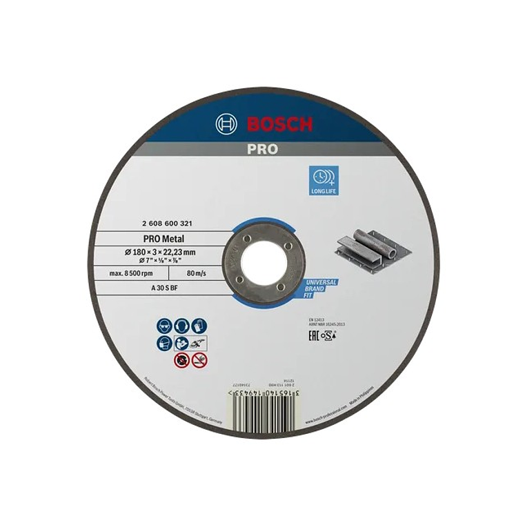 Disco abrasivo Ø180mm colado PRO Metal BOSCH 2