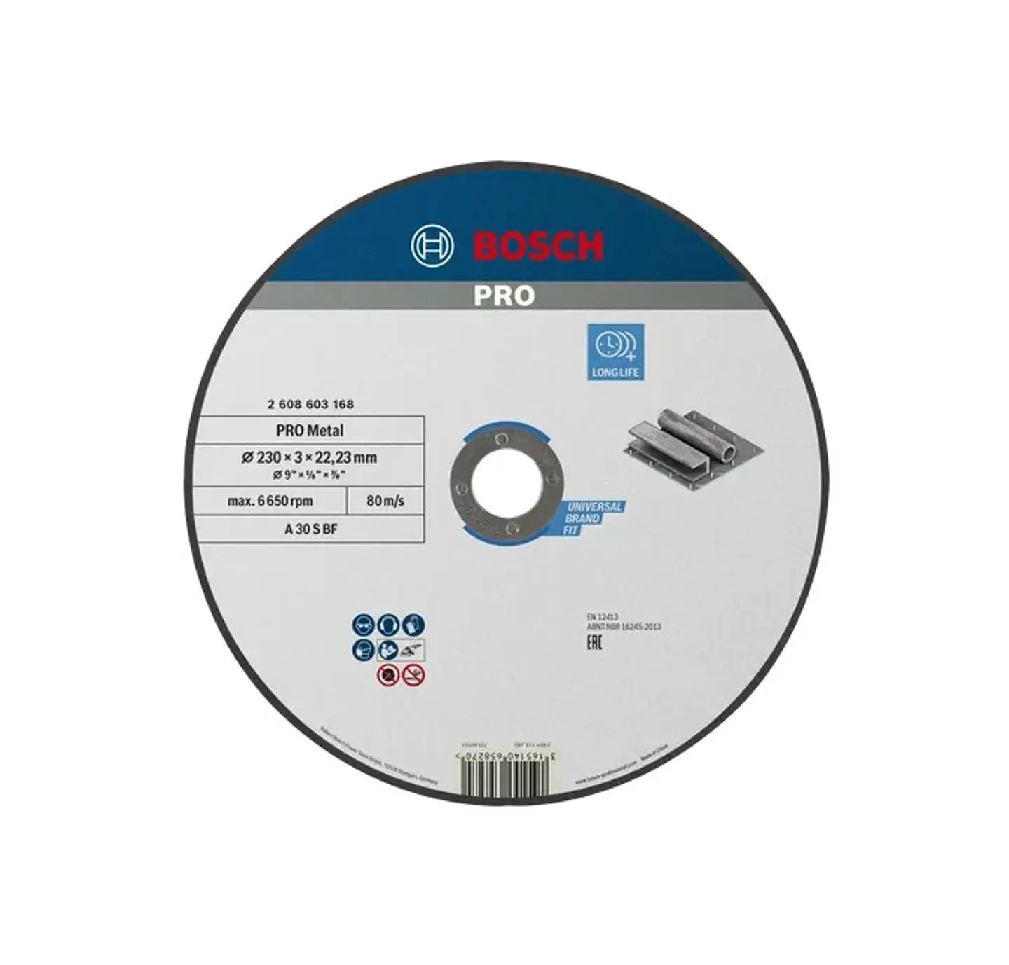 Disco abrasivo Ø230mm colado PRO Metal BOSCH 1