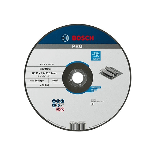 Disco abrasivo Ø230mm colado PRO Metal BOSCH 1