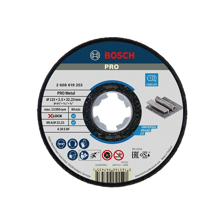 Disco abrasivo Ø115mm colado PRO Metal BOSCH 1