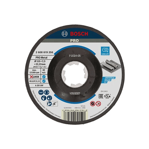 Disco abrasivo Ø115mm colado PRO Metal BOSCH 1