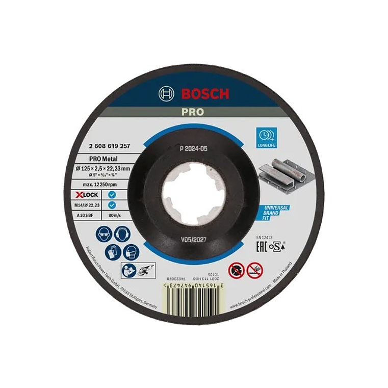 Disco abrasivo Ø125mm colado PRO Metal BOSCH 1