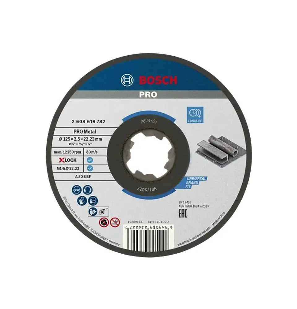 Disco abrasivo Ø125mm colado PRO Metal BOSCH 1