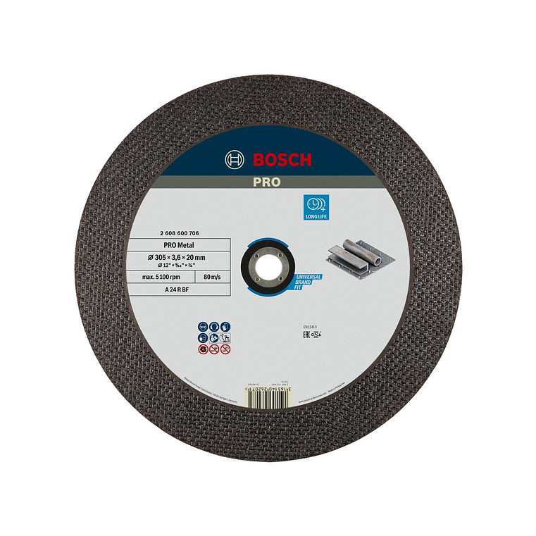 Disco abrasivo Ø305mm colado PRO Metal BOSCH  1