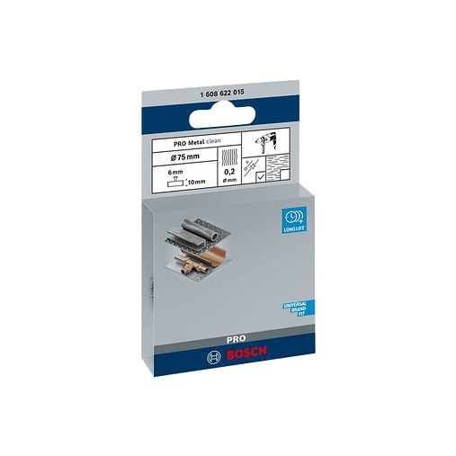 Catrabucha em disco Ø75mm PRO Metal clean BOSCH  3