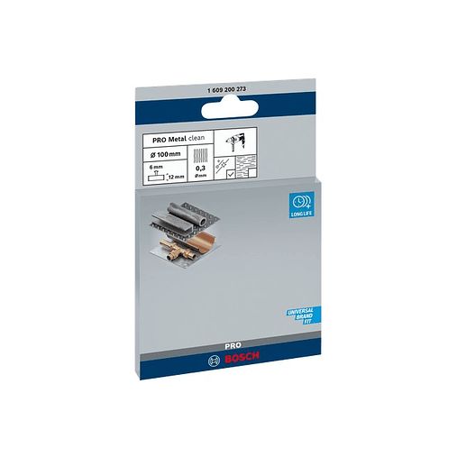 Catrabucha em disco Ø100mm PRO Metal clean BOSCH 3