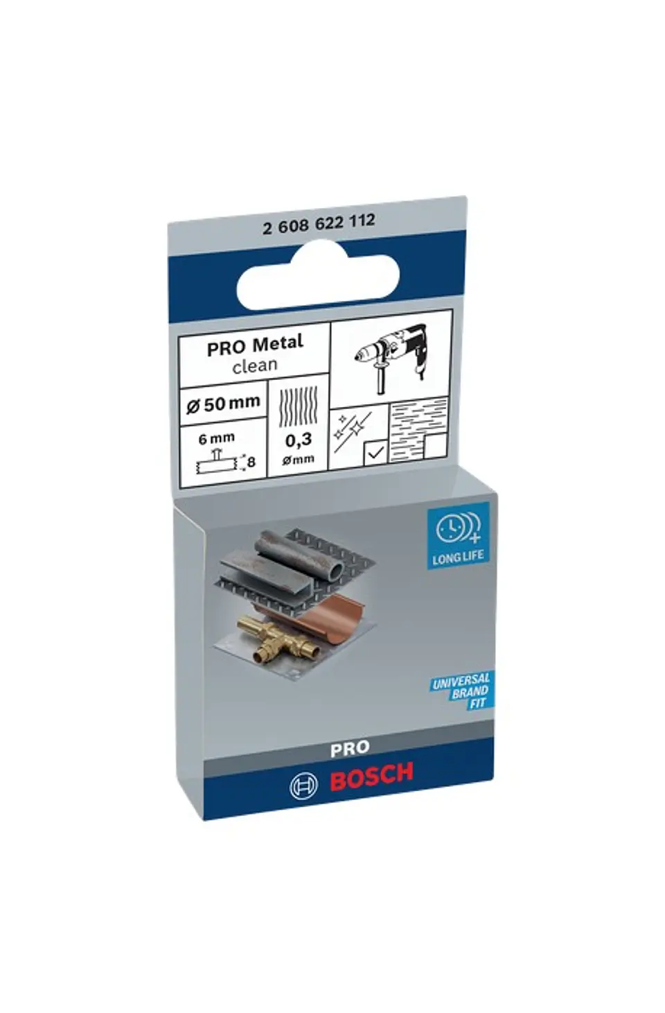 Catrabucha em disco Ø50mm PRO Metal clean BOSCH 2