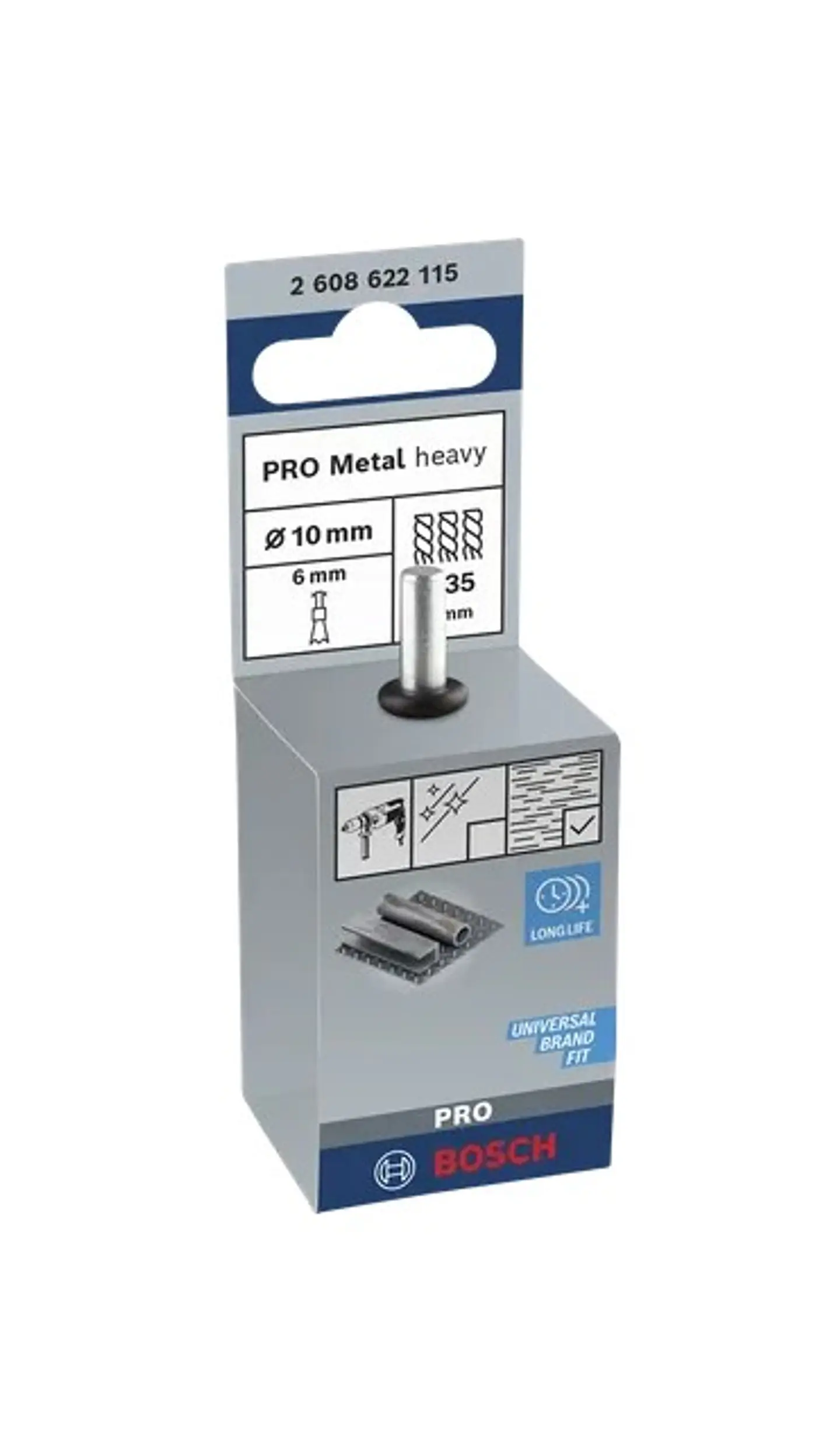 Catrabucha de pontas Ø10mm PRO Metal heavy BOSCH  3