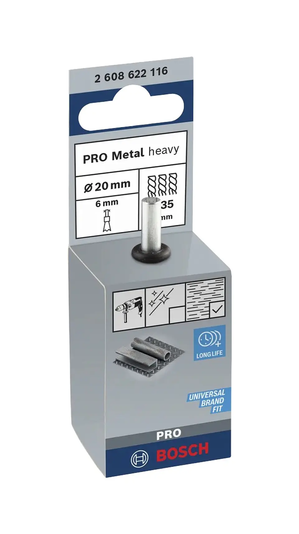 Catrabucha de pontas Ø19mm PRO Metal heavy BOSCH 2