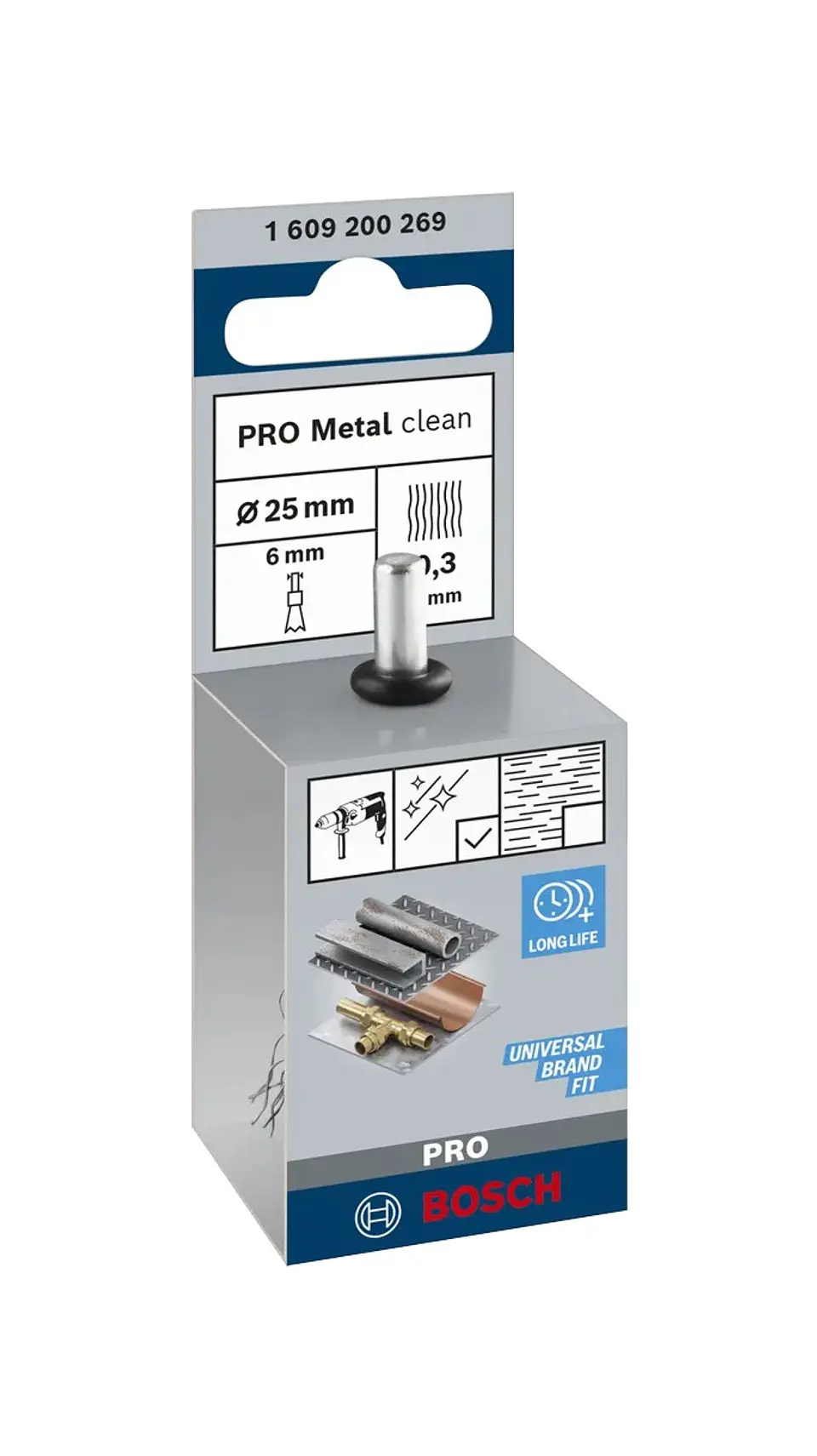 Catrabucha de pontas Ø25mm PRO Metal clean BOSCH  3