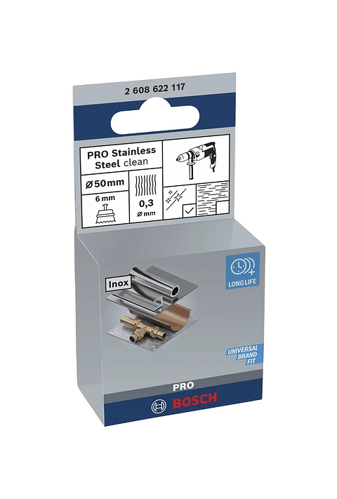 Catrabucha em copo Ø50mm PRO Stainless Steel clean BOSCH 