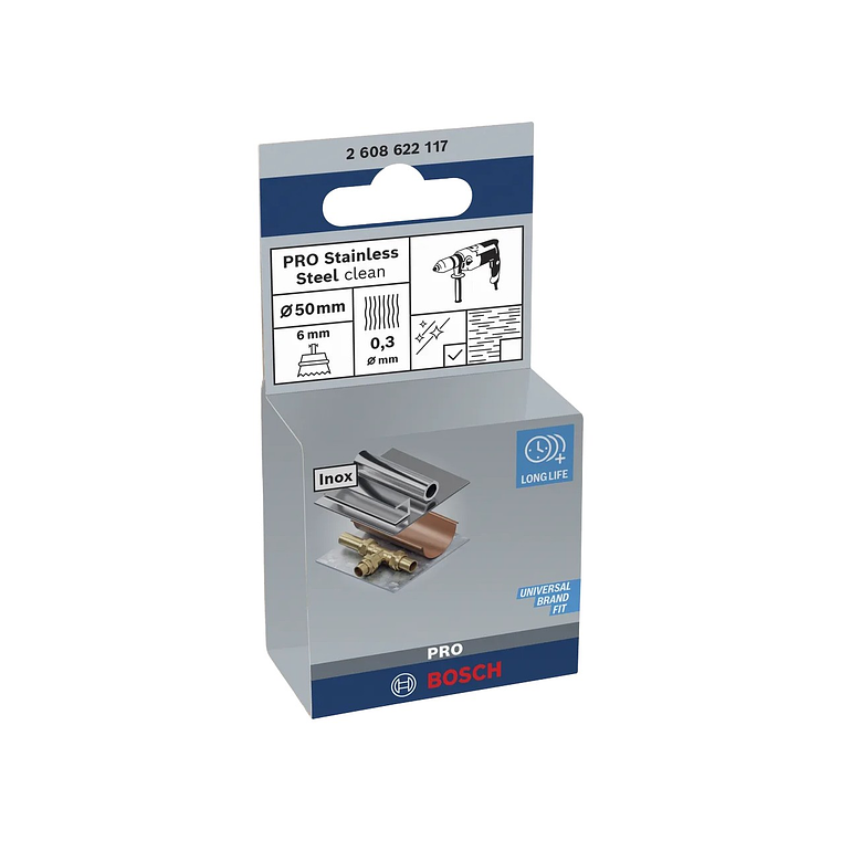 Catrabucha em copo Ø50mm PRO Stainless Steel clean BOSCH  2