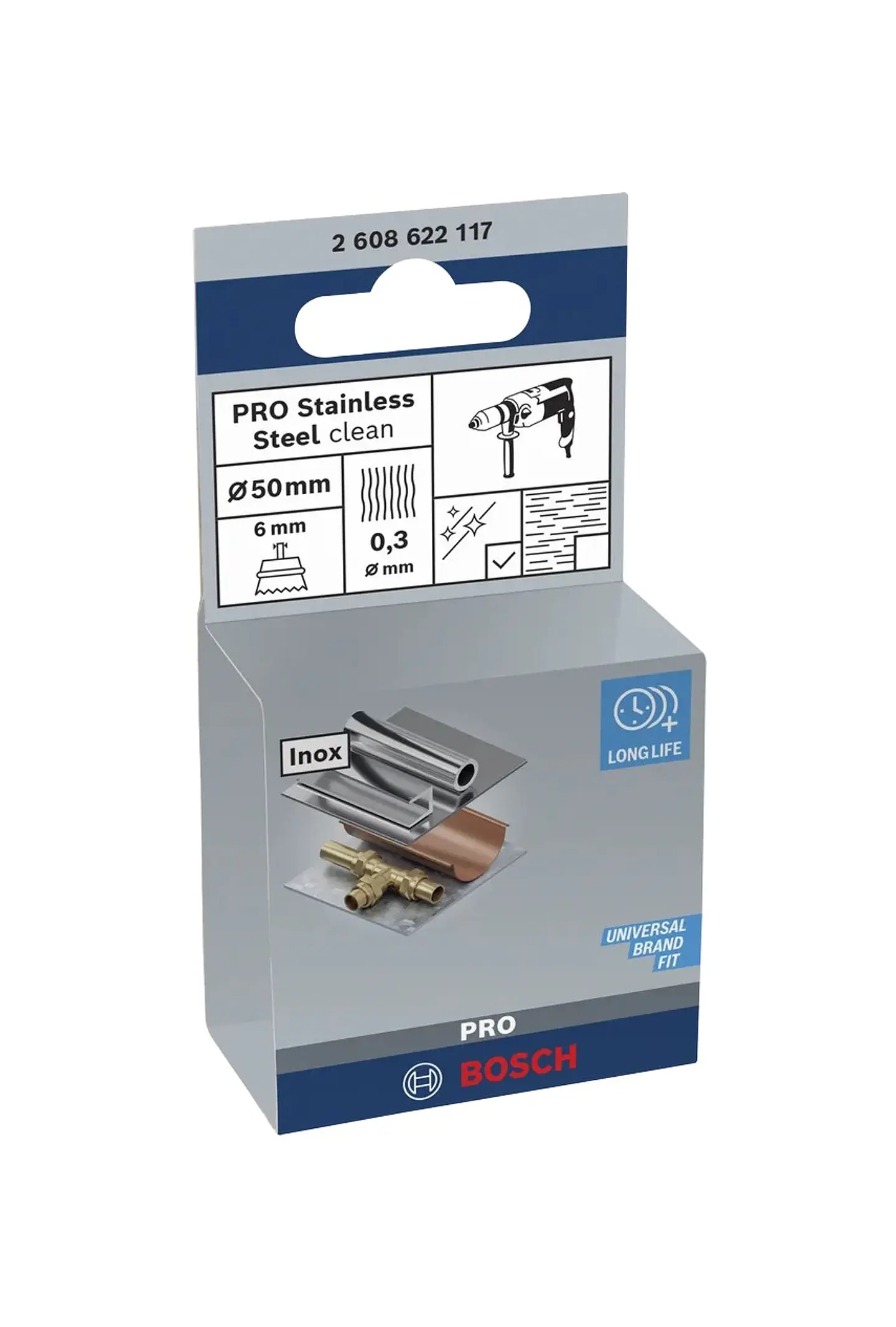 Catrabucha em copo Ø50mm PRO Stainless Steel clean BOSCH  2