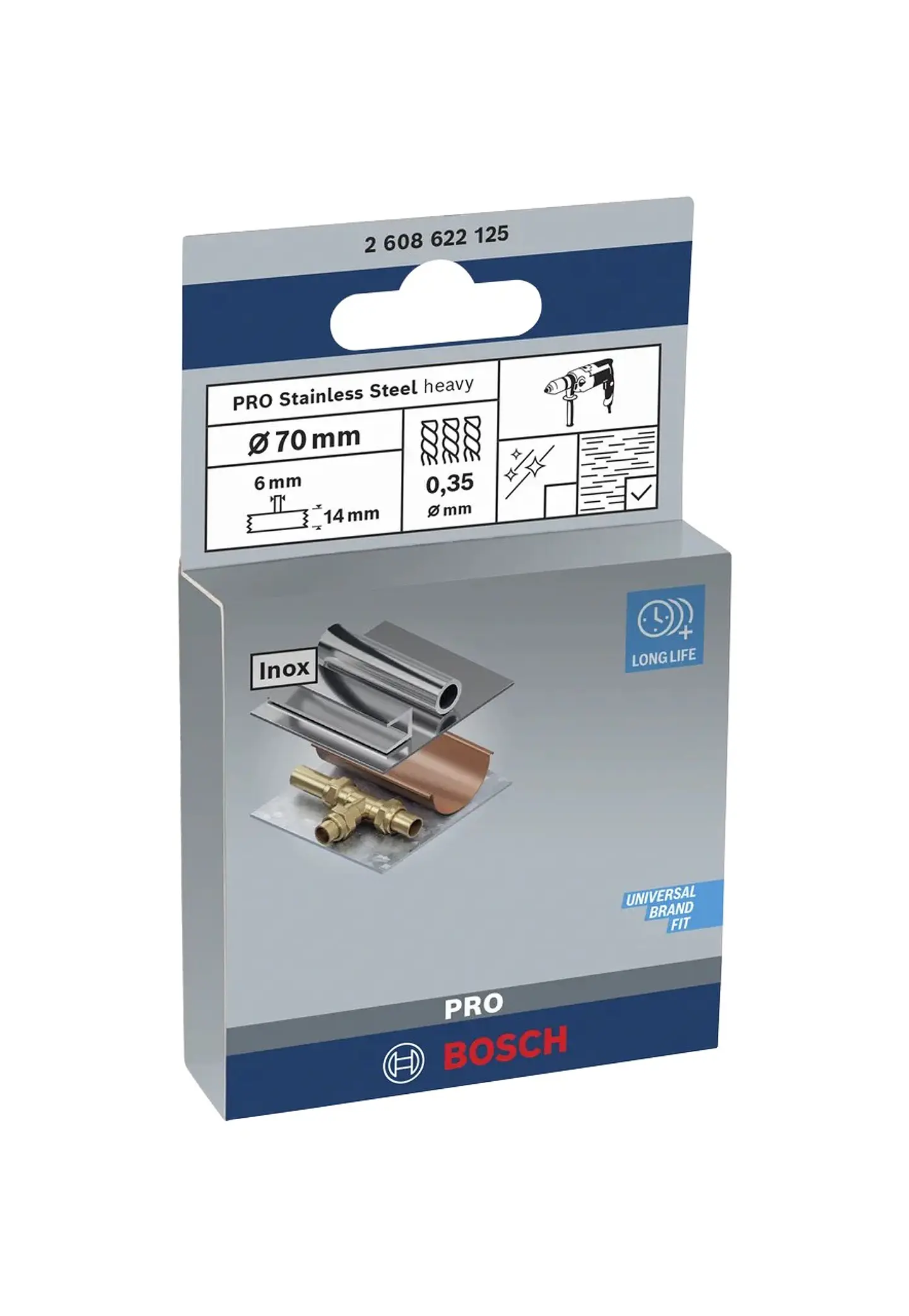 Catrabucha em disco Ø70mm PRO Stainless Steel heavy BOSCH  3