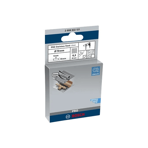 Catrabucha em disco Ø70mm PRO Stainless Steel clean BOSCH 3