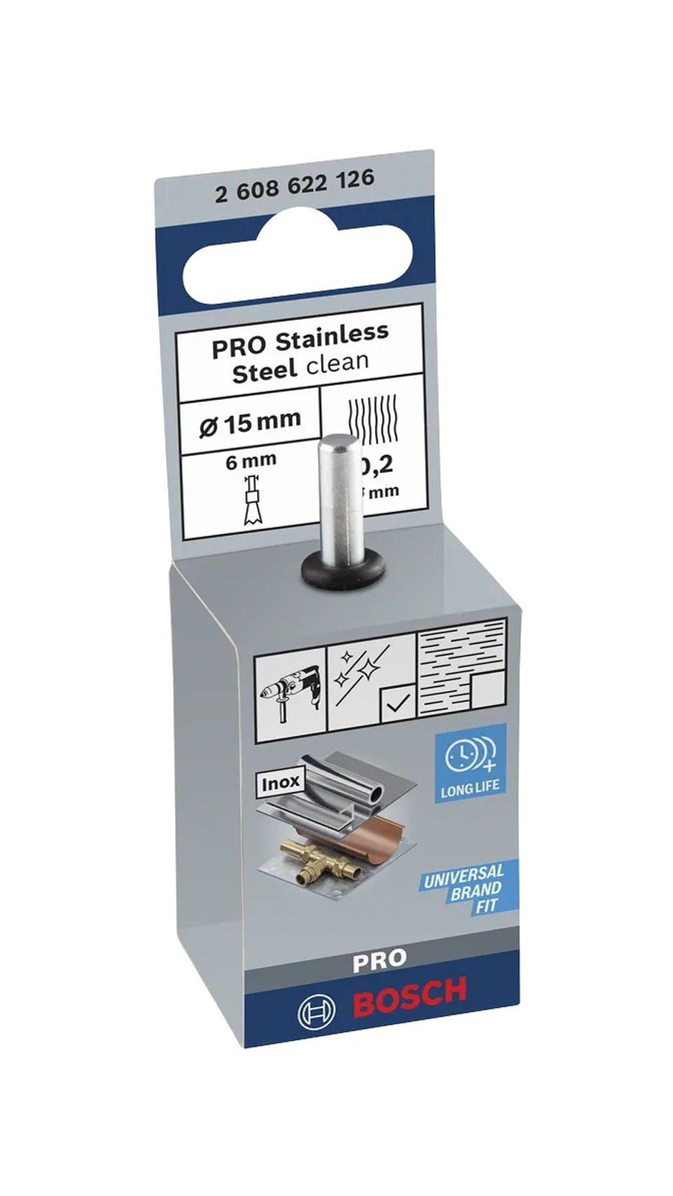 Catrabucha de pontas Ø15mm PRO Stainless Steel clean BOSCH  3