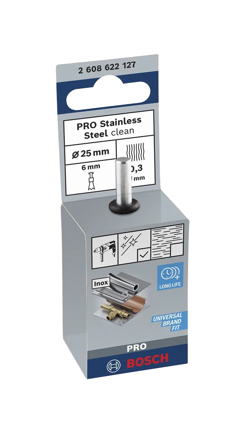 Catrabucha de pontas Ø25mm PRO Stainless Steel clean BOSCH 3