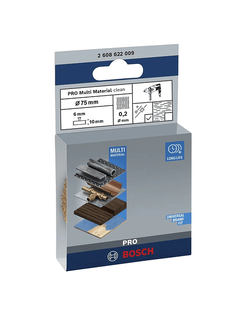 Catrabucha em disco Ø75mm PRO Multi Material clean BOSCH 