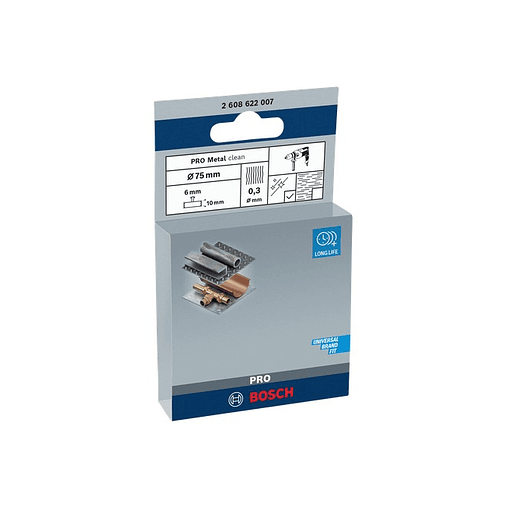 Catrabucha em disco Ø75mm PRO Metal clean BOSCH  3