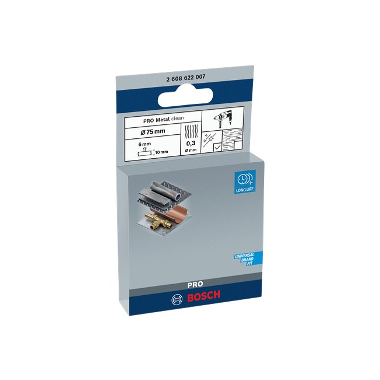 Catrabucha em disco Ø75mm PRO Metal clean BOSCH  3