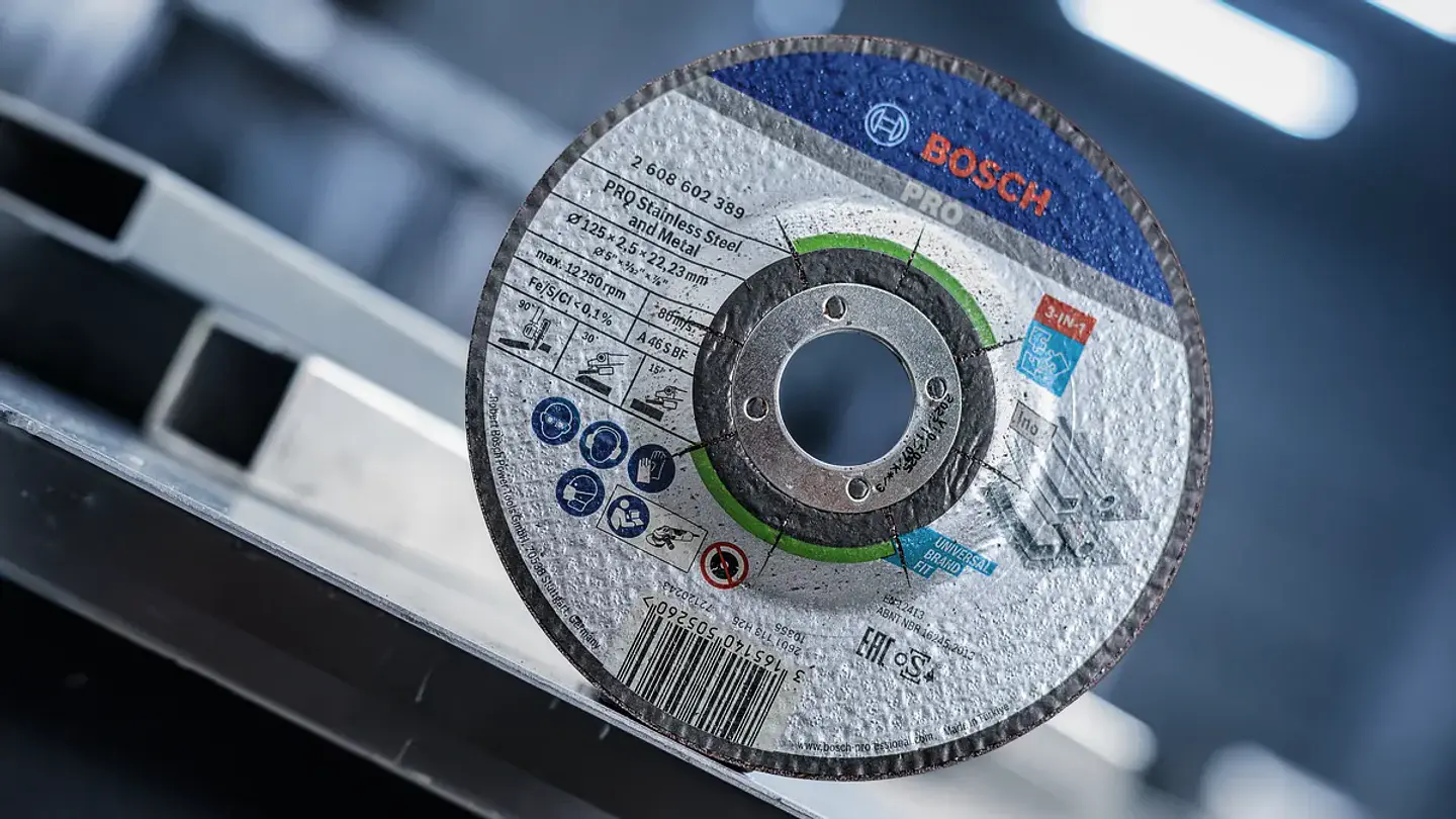 Disco colado 3 em 1 Ø125mm PRO Stainless Steel and Metal BOSCH 11