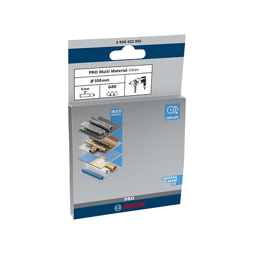 Catrabucha em disco Ø100mm PRO Multi Material clean BOSCH  3