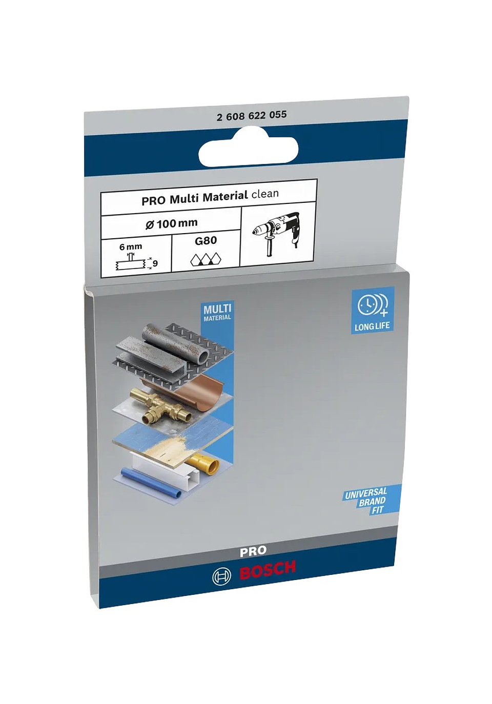 Catrabucha em disco Ø100mm PRO Multi Material clean BOSCH  3