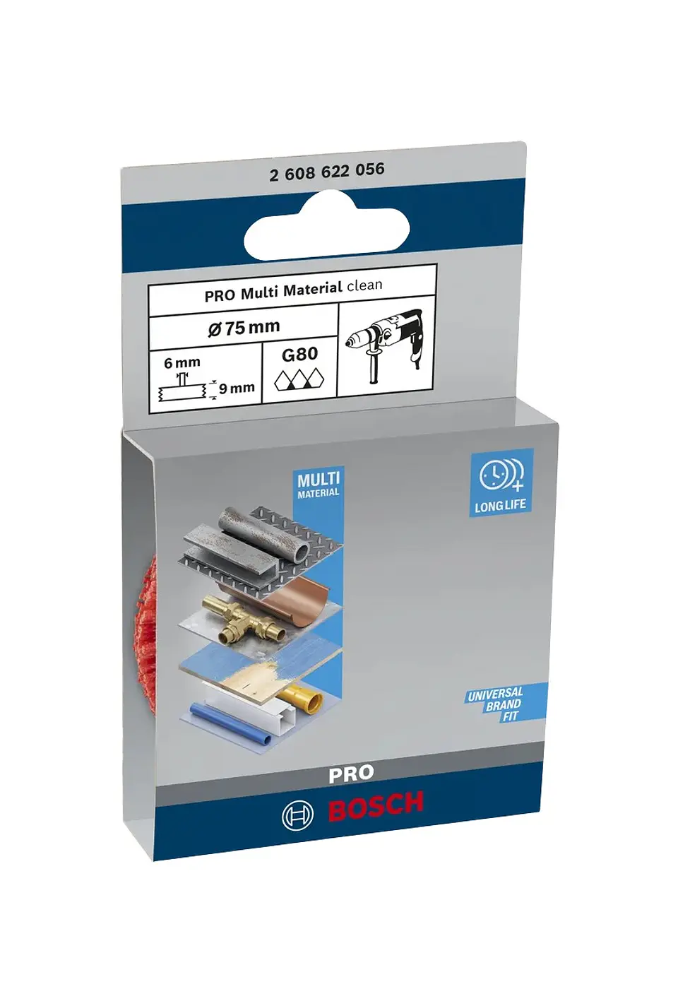 Catrabucha em disco Ø75mm PRO Multi Material clean BOSCH 12