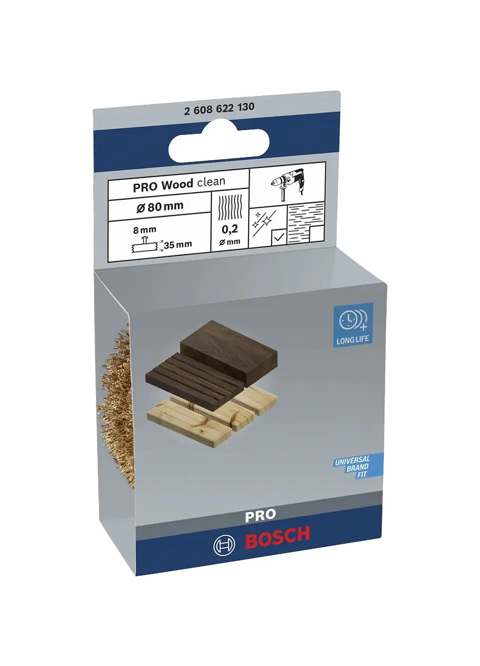Catrabucha em disco Ø80mm PRO Wood clean BOSCH  3