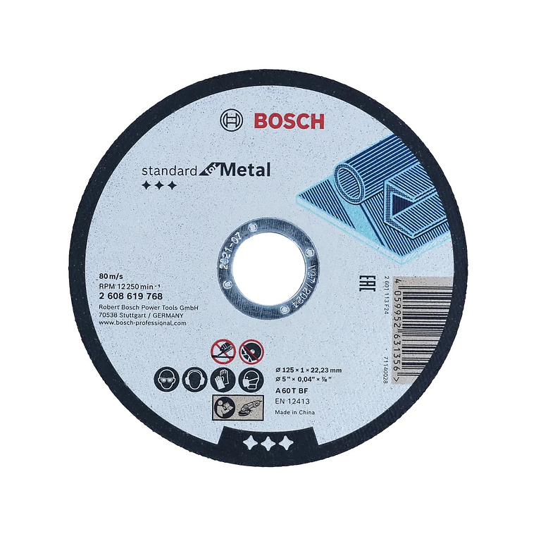 Disco de corte Standard Ø125mm para Metal BOSCH 1