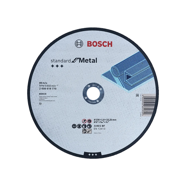 Disco de corte Ø230mm Standard for Metal BOSCH  1