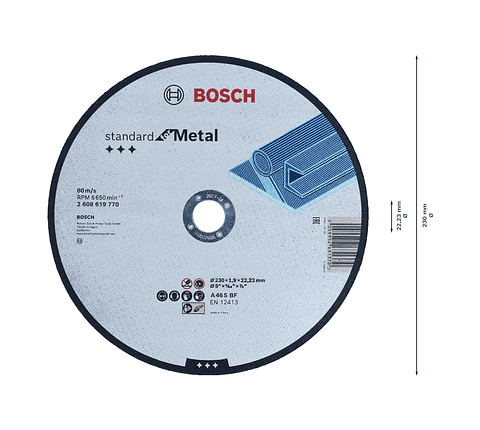 Disco de corte Ø230mm Standard for Metal BOSCH 