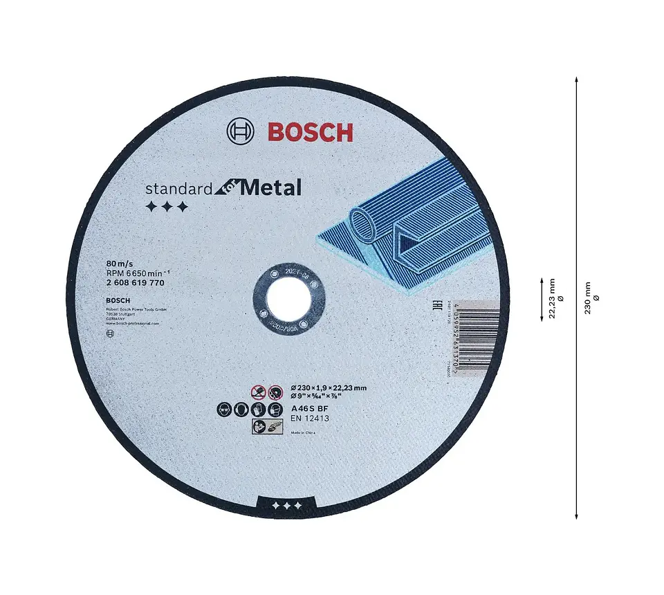 Disco de corte Ø230mm Standard for Metal BOSCH  2