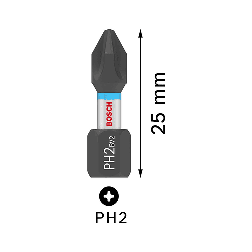 Ponta de aparafusar PRO Impact PH (25 unids) BOSCH  2