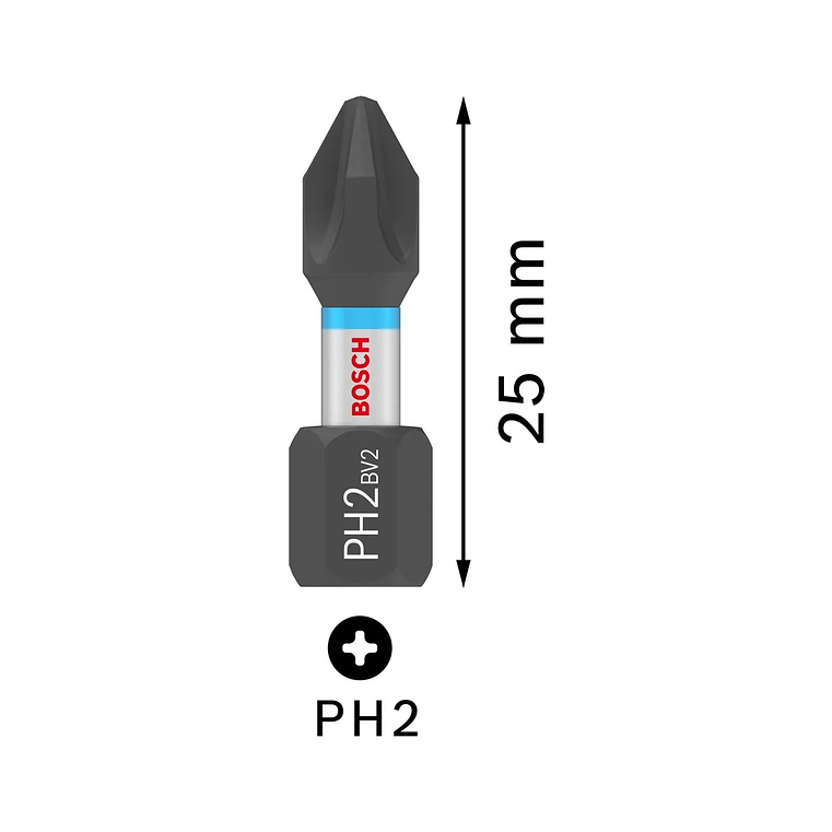 Ponta de aparafusar PRO Impact PH (25 unids) BOSCH  2