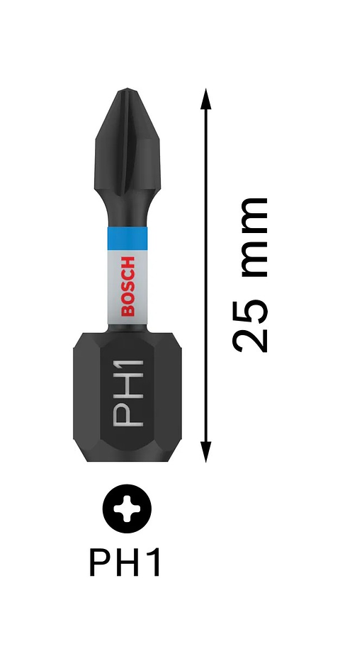 Ponta de aparafusar PRO Impact PH2 x 150mm (2 unids) BOSCH