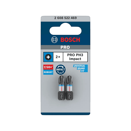 Ponta de aparafusar PRO Impact PH (2 unids) BOSCH 1