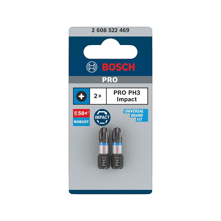 Ponta de aparafusar PRO Impact PH (2 unids) BOSCH 1