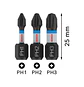 Ponta de aparafusar PRO Impact PH1 / PH2 / PH3 x 25mm (3 unids) BOSCH - vignette 2