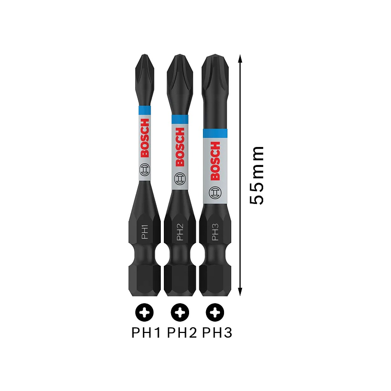 Ponta de aparafusar PRO Impact PH (3 unids) BOSCH 2