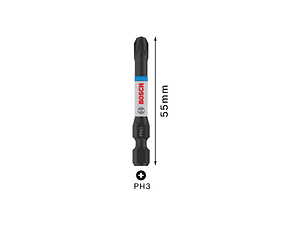 Ponta de aparafusar PRO Impact PH3 x 55mm (2 unids) BOSCH