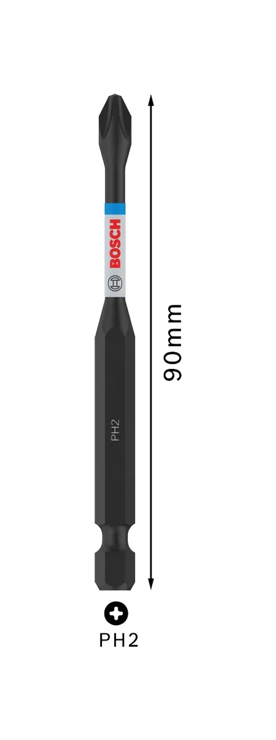 Ponta de aparafusar PRO Impact PH2 x 90mm (1 unid) BOSCH 2