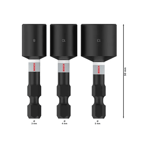 PRO Impact Nutsetter 8 / 10 / 13 mm (3 unid.) BOSCH  2