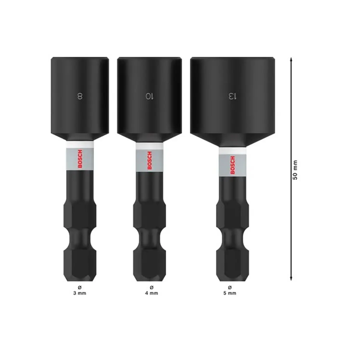 PRO Impact Nutsetter 8 / 10 / 13 mm (3 unid.) BOSCH  2